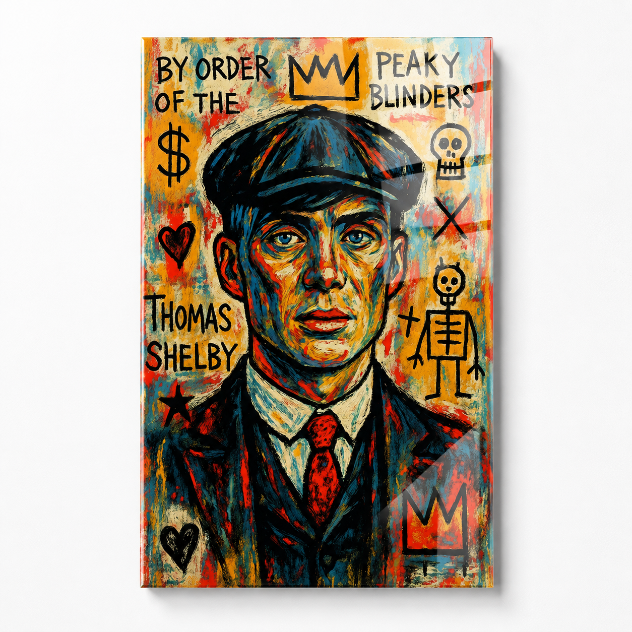 Peaky Blinders Thomas Shelby Sanatsal Portre Dikey Cam Tablo