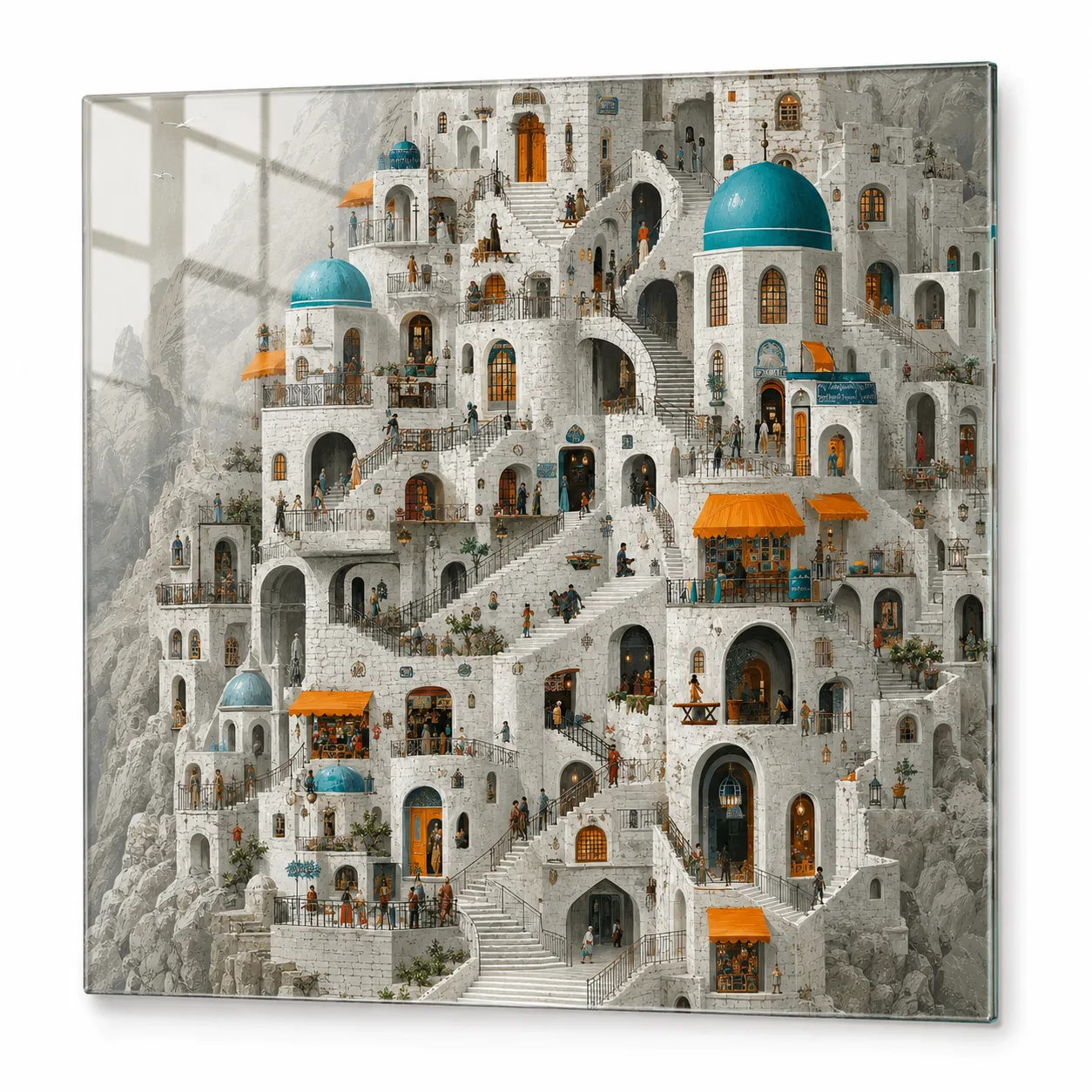 Masalsı Şehir Cam Tablo